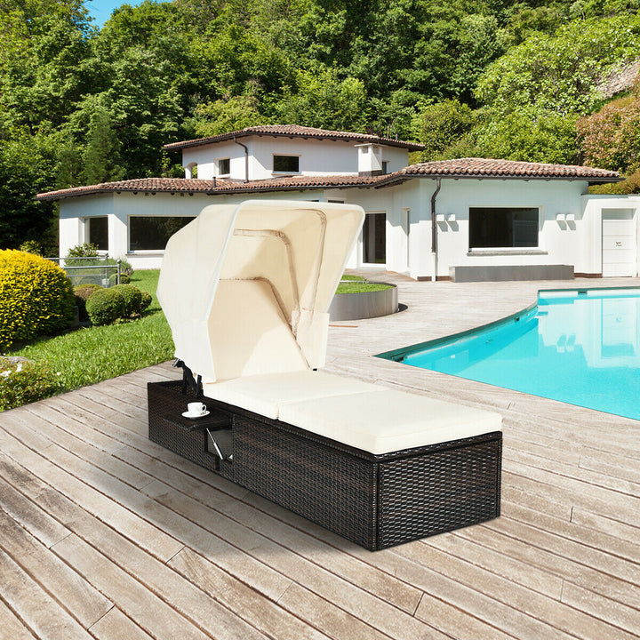 CEDAR Outdoor Lounger with Canopy