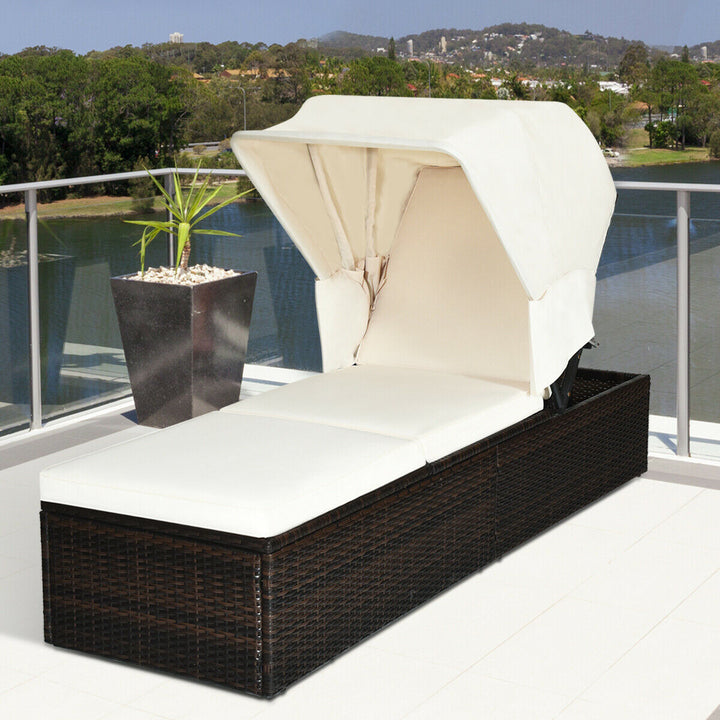 CEDAR Outdoor Lounger with Canopy