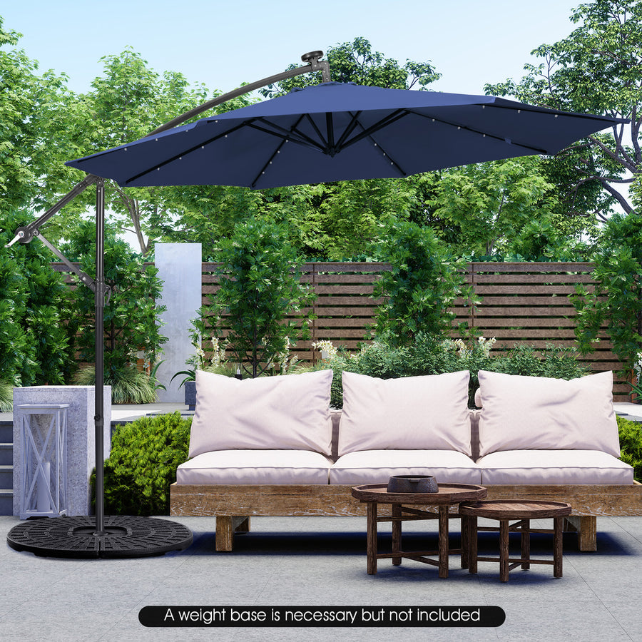 SAGE 10-Ft Solar Patio Umbrella