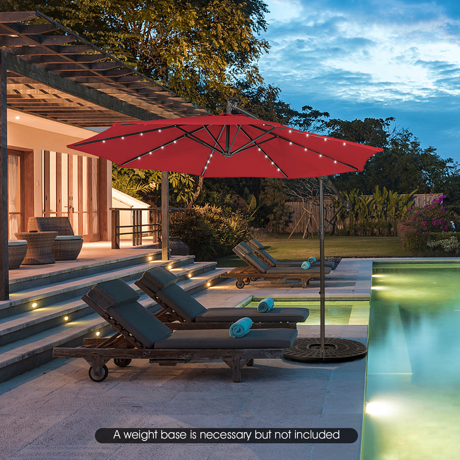 SAGE 10-Ft Solar Patio Umbrella